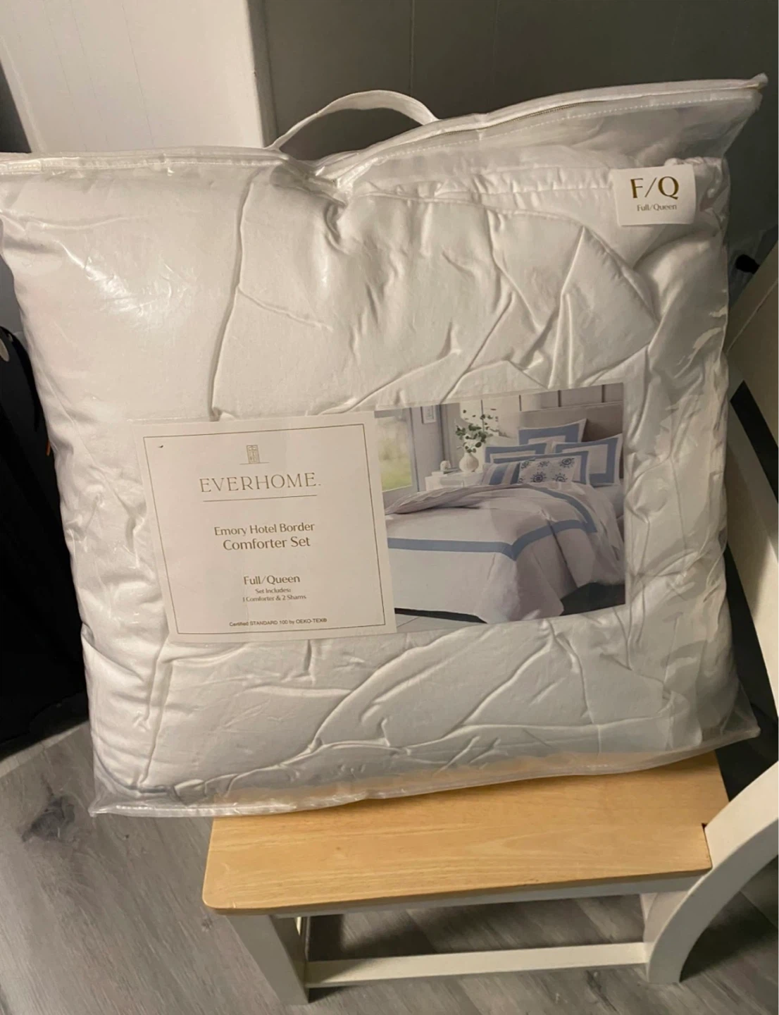 Everhome Emory Hotel Border Comforter Set - Full/Queen - photo 2