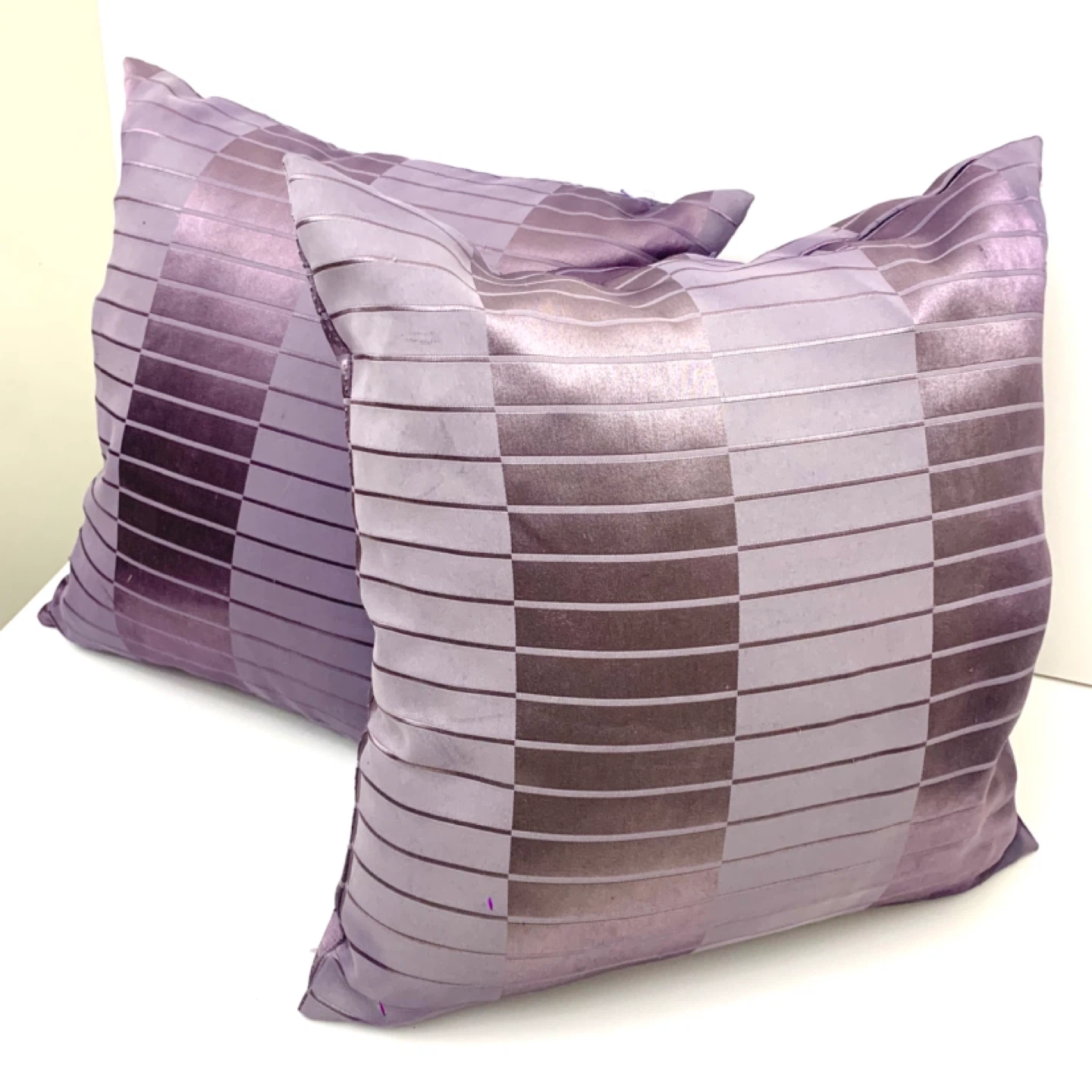 Throw Pillows Decorative Pillows Purple Accent Cushions Set of 2 - photo 2