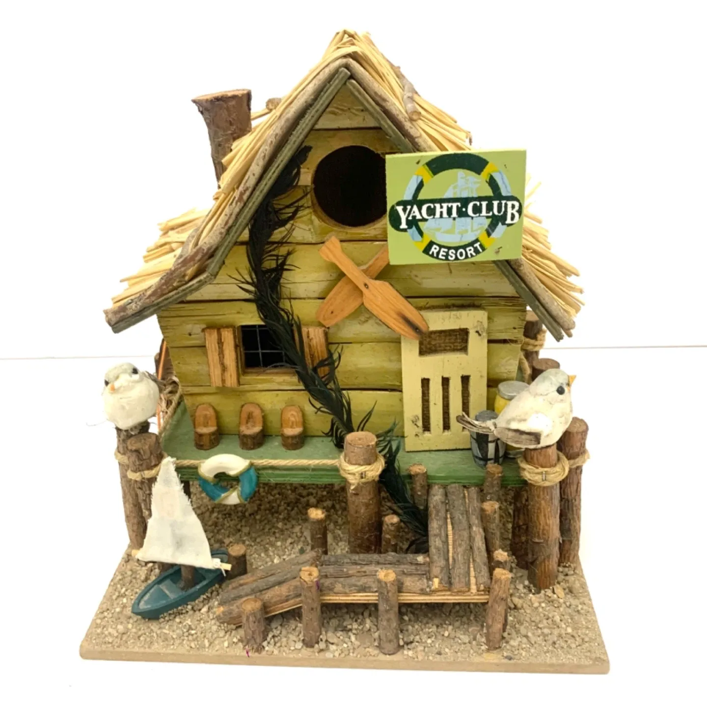 Birdhouse Decorative Bird House Yacht Club Garden Decor
