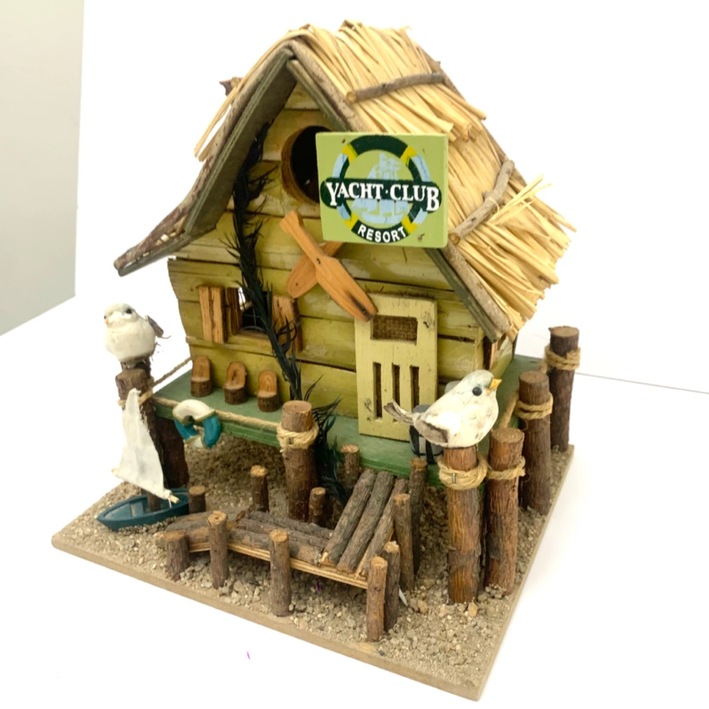 Birdhouse Decorative Bird House Yacht Club Garden Decor - photo 2