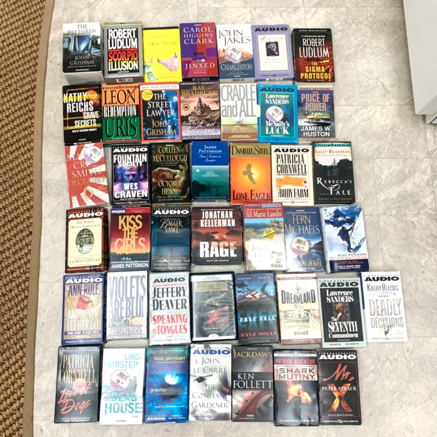 Audiobooks on Cassette Tapes Audio Books Collection Lot of 42