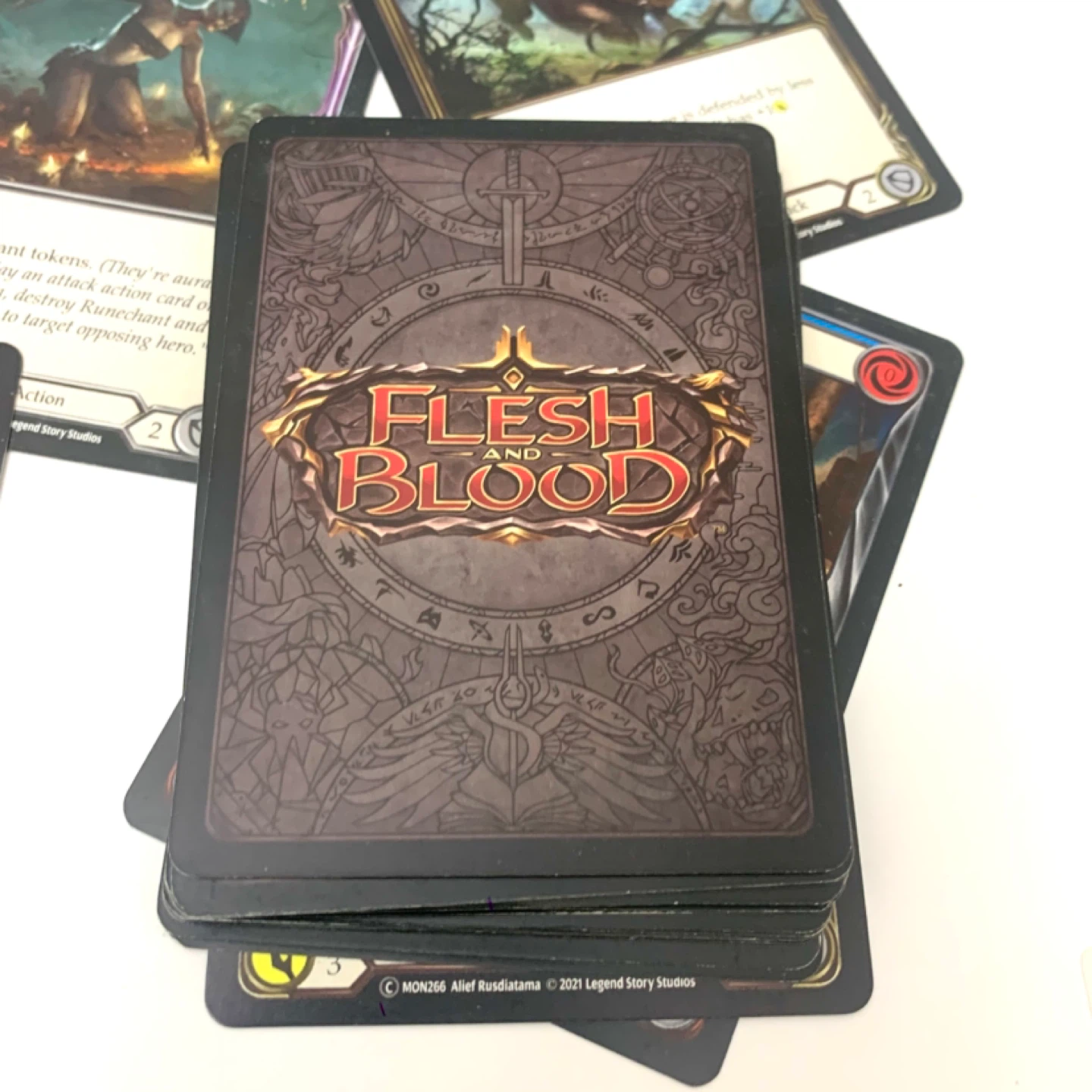 Flesh and Blood Cards Trading Card Game TCG Lot of 175 Cards - photo 3