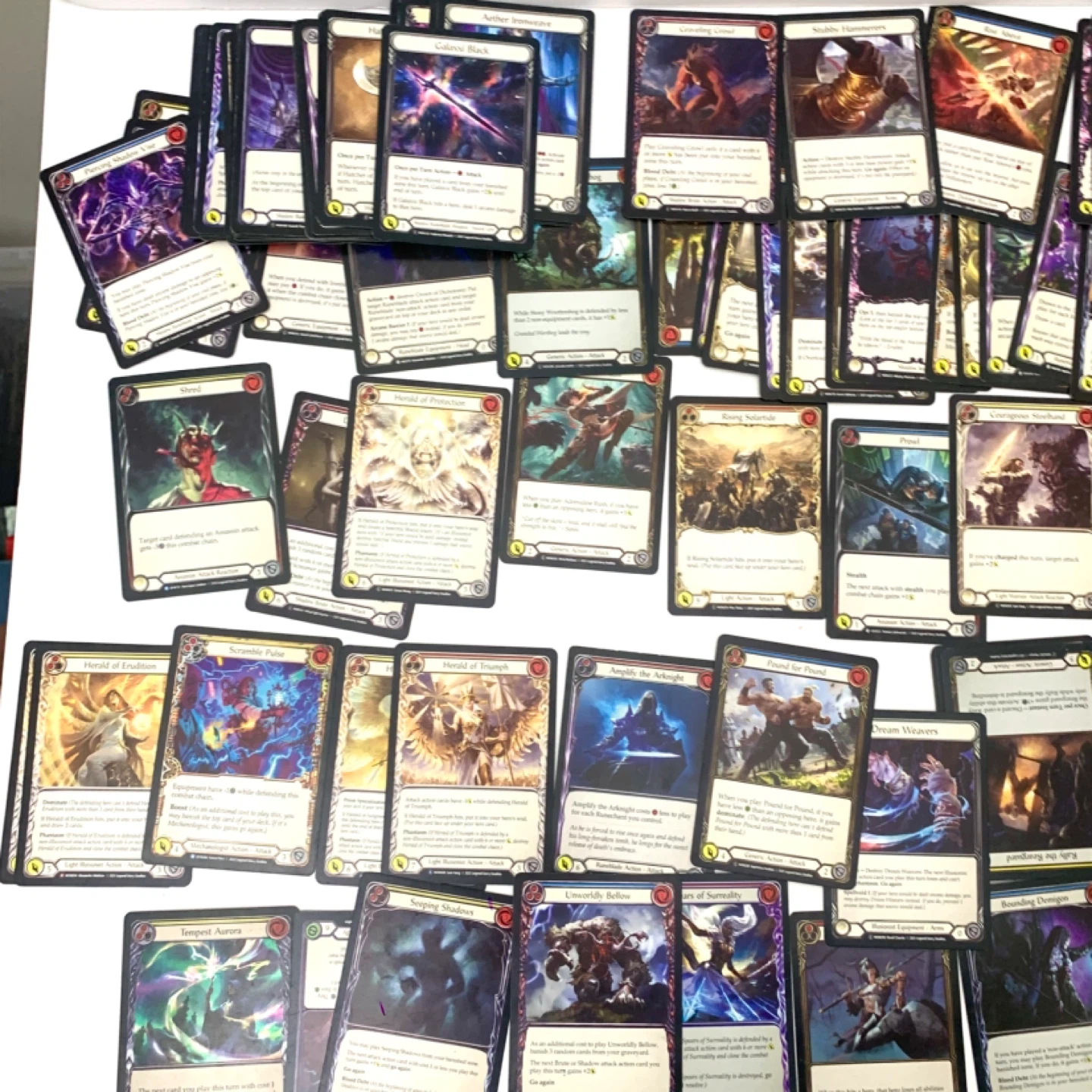 Flesh and Blood Cards Trading Card Game TCG Lot of 175 Cards - photo 4