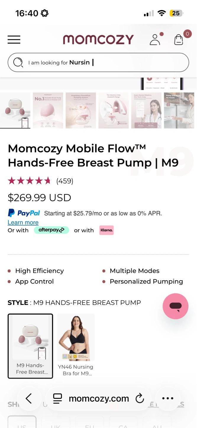 Momcozy Hands-free Breast Pump M9 + other manual breast pumps - photo 4