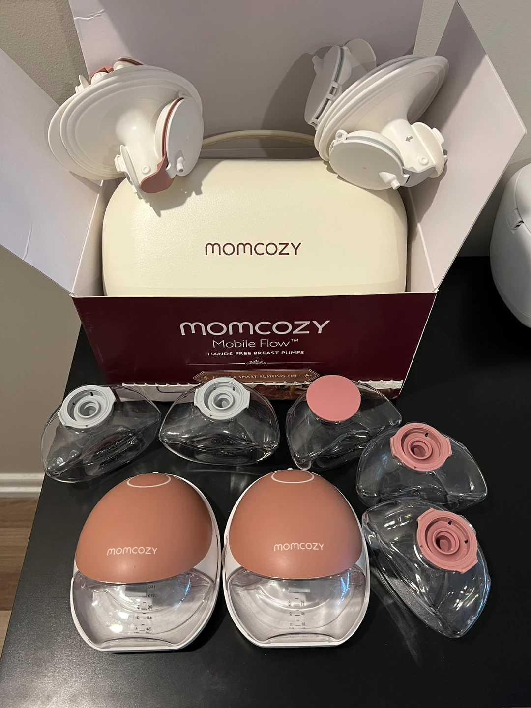 Momcozy Hands-free Breast Pump M9 + other manual breast pumps