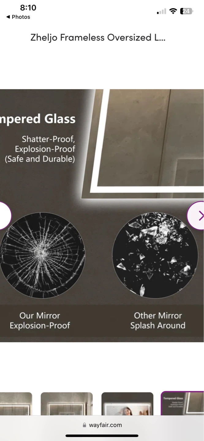 FRAMELESS LED MIRROR 84 X 32 - photo 2