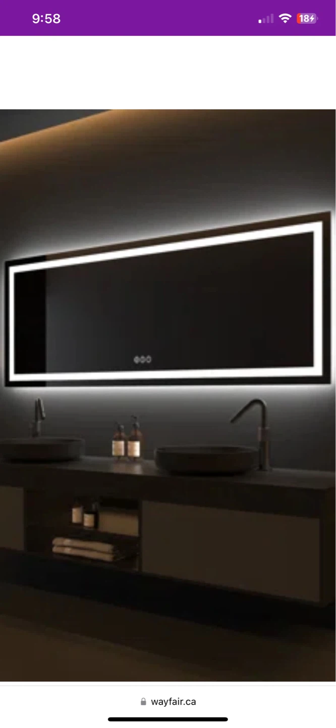 FRAMELESS LED MIRROR 84 X 32 - photo 4
