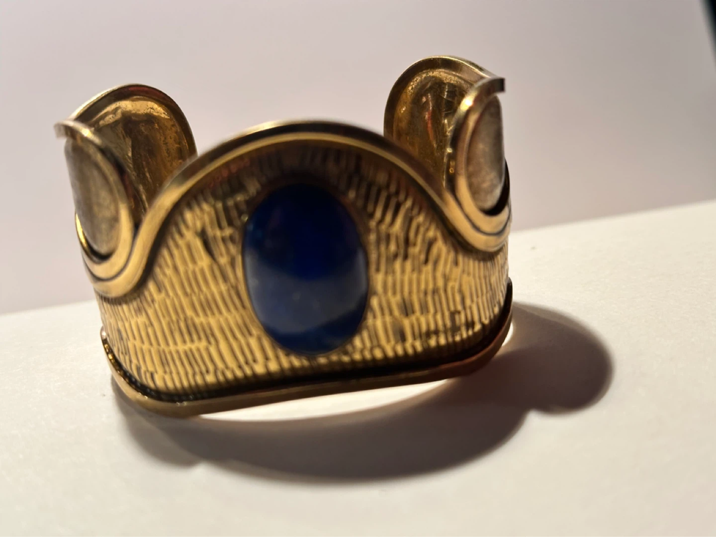 Marita Gil HECHO A MANO CHILE LAPIS LAZULI HAND MADE CUFF - photo 3