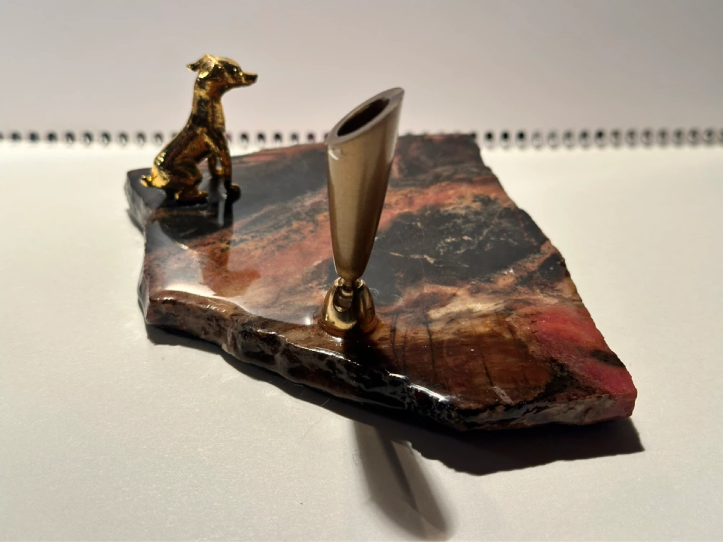 Vintage stone pen holder - photo 4