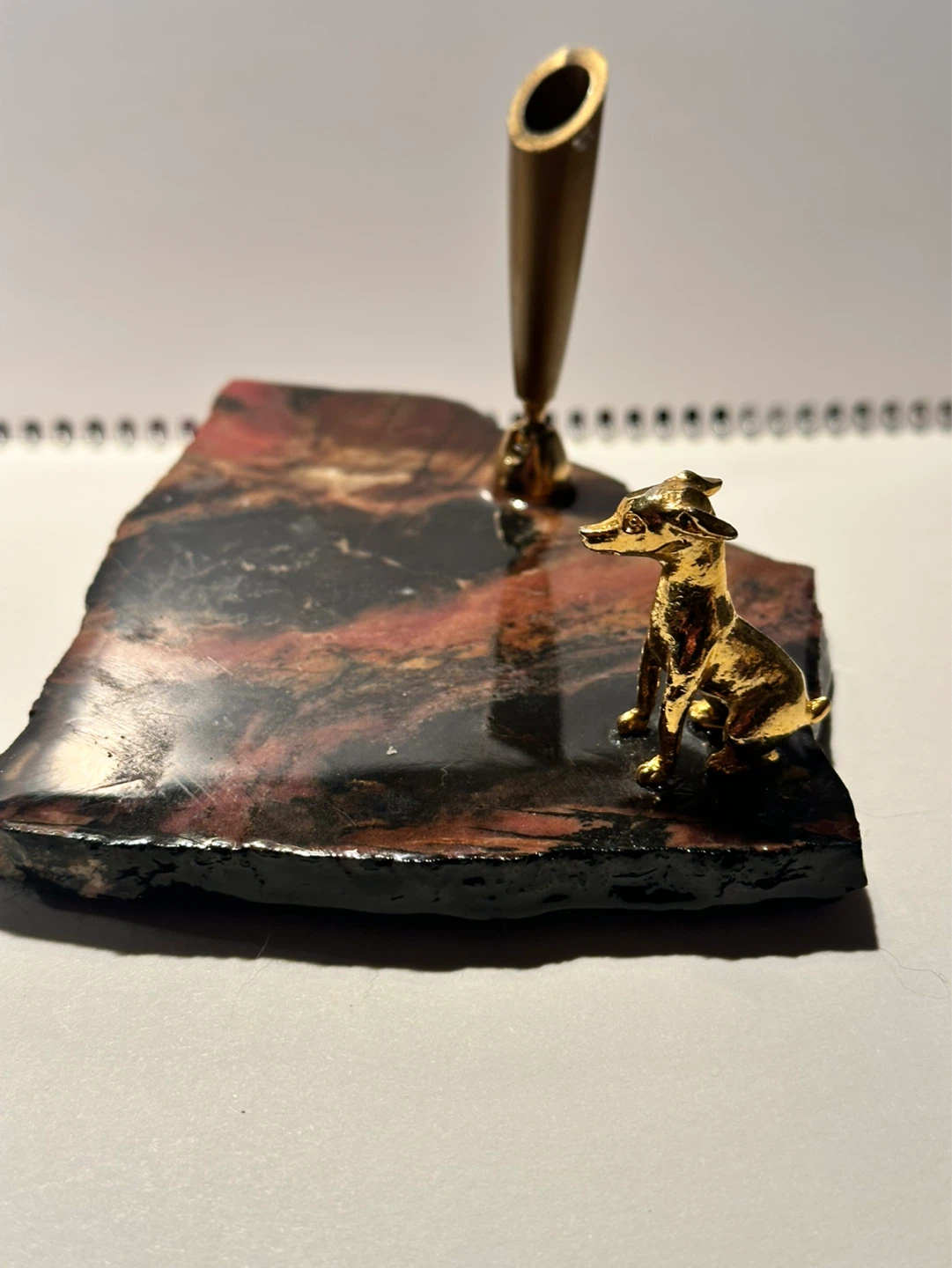 Vintage stone pen holder - photo 2