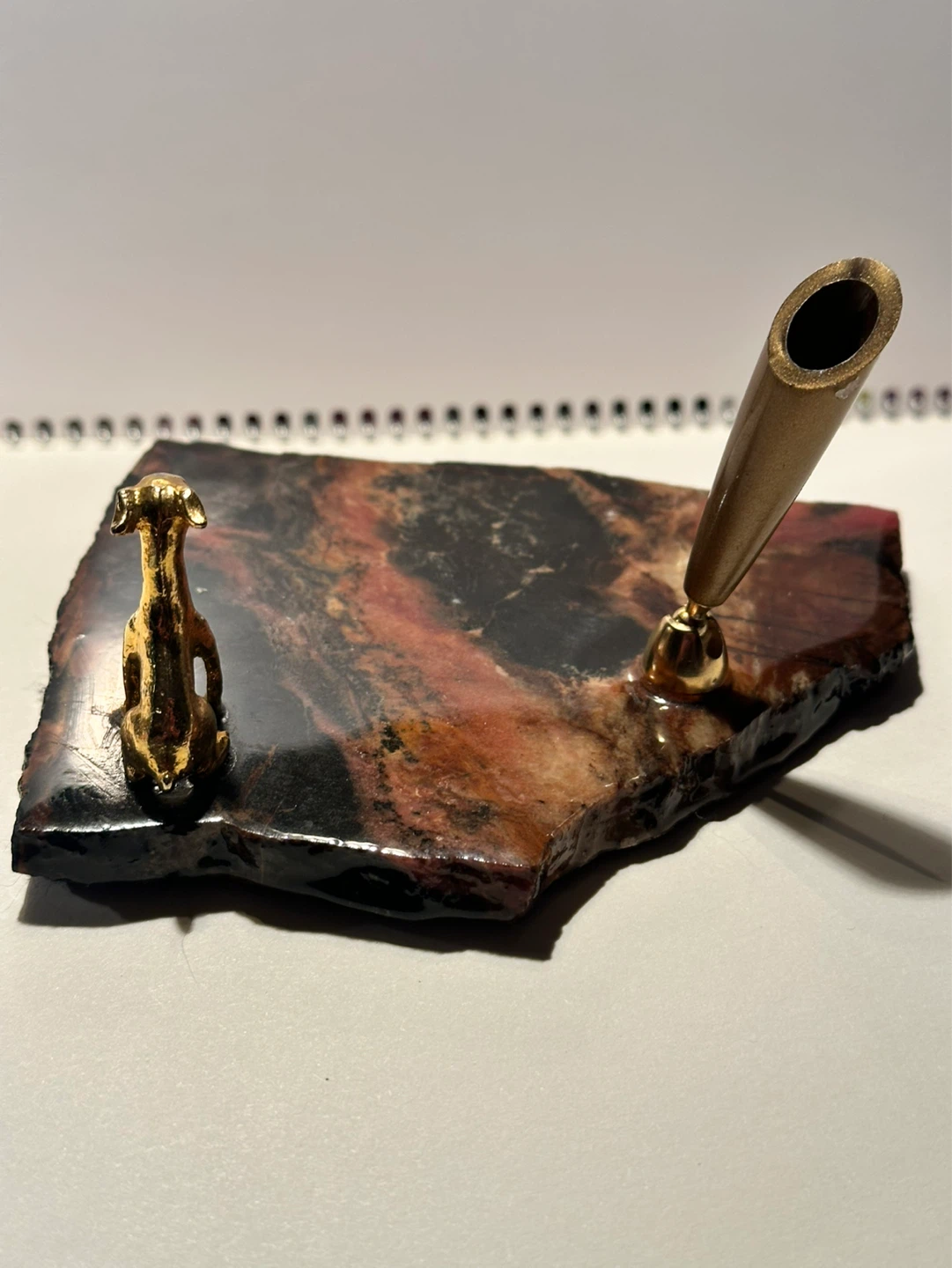 Vintage stone pen holder - photo 3