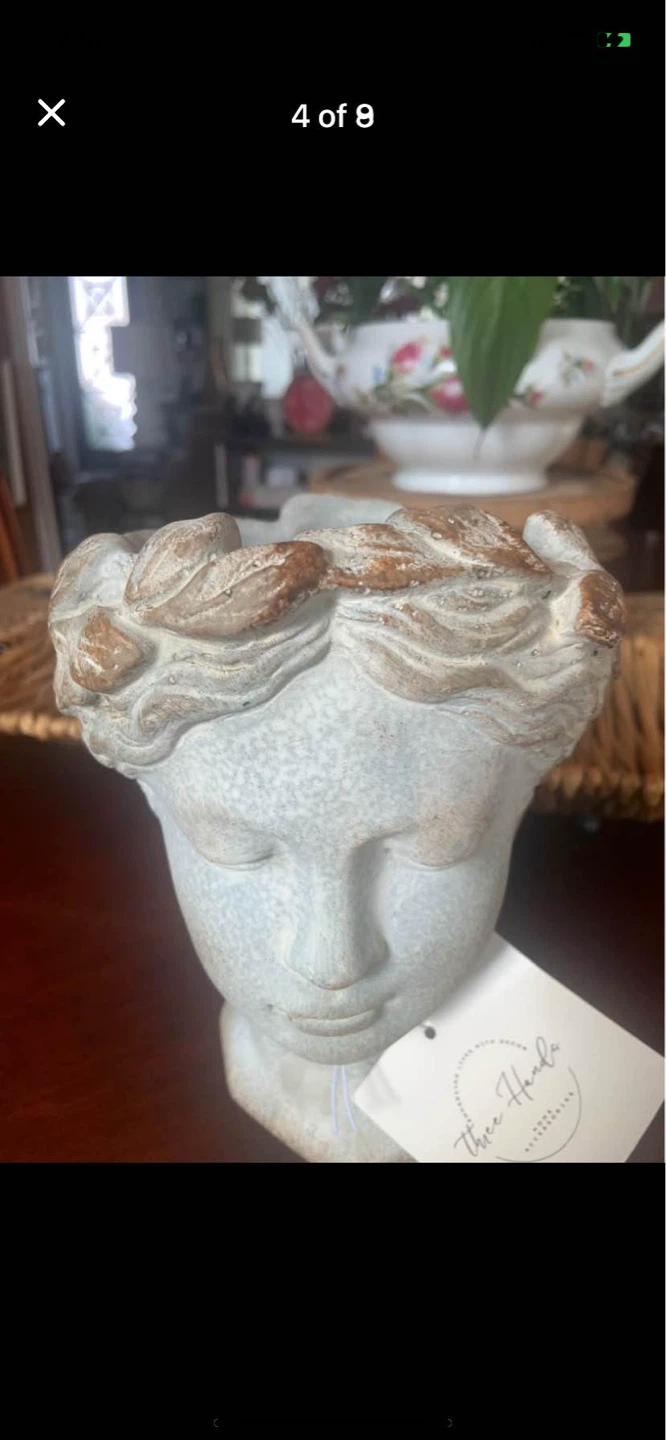 Three Hands Decorative Head Planter - photo 3