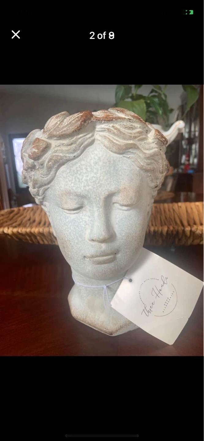 Three Hands Decorative Head Planter