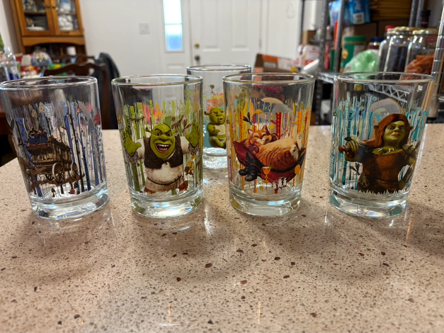 Shrek The Fourth Glasses Set (Set of 4 New)