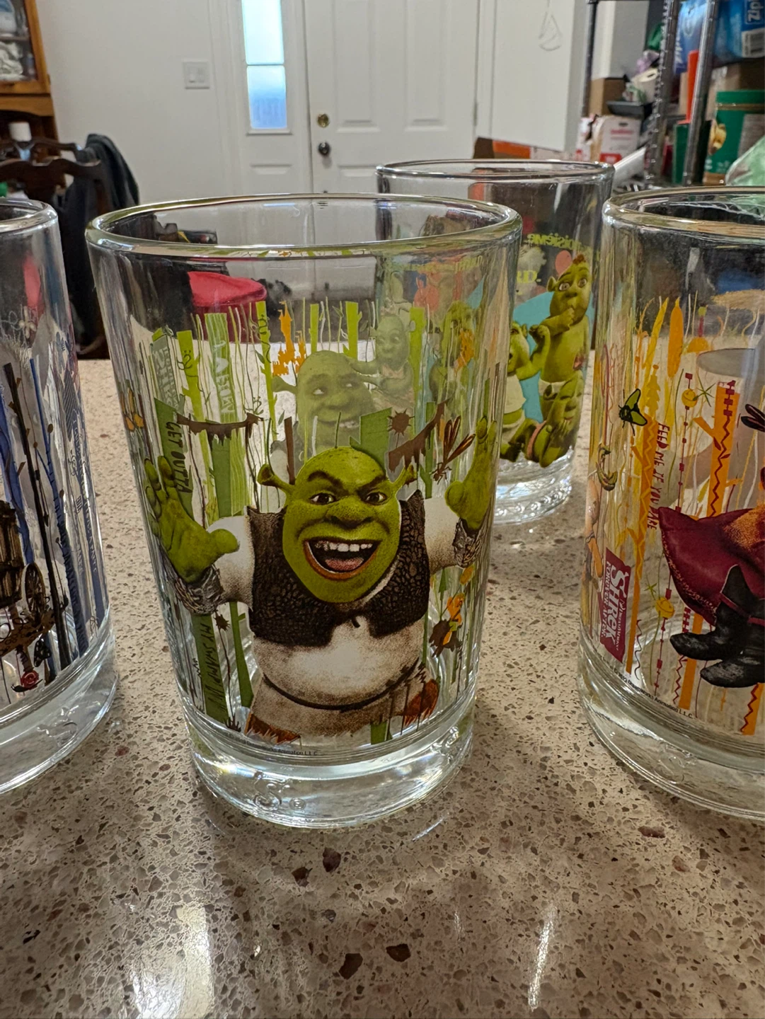 Shrek The Fourth Glasses Set (Set of 4 New) - photo 3