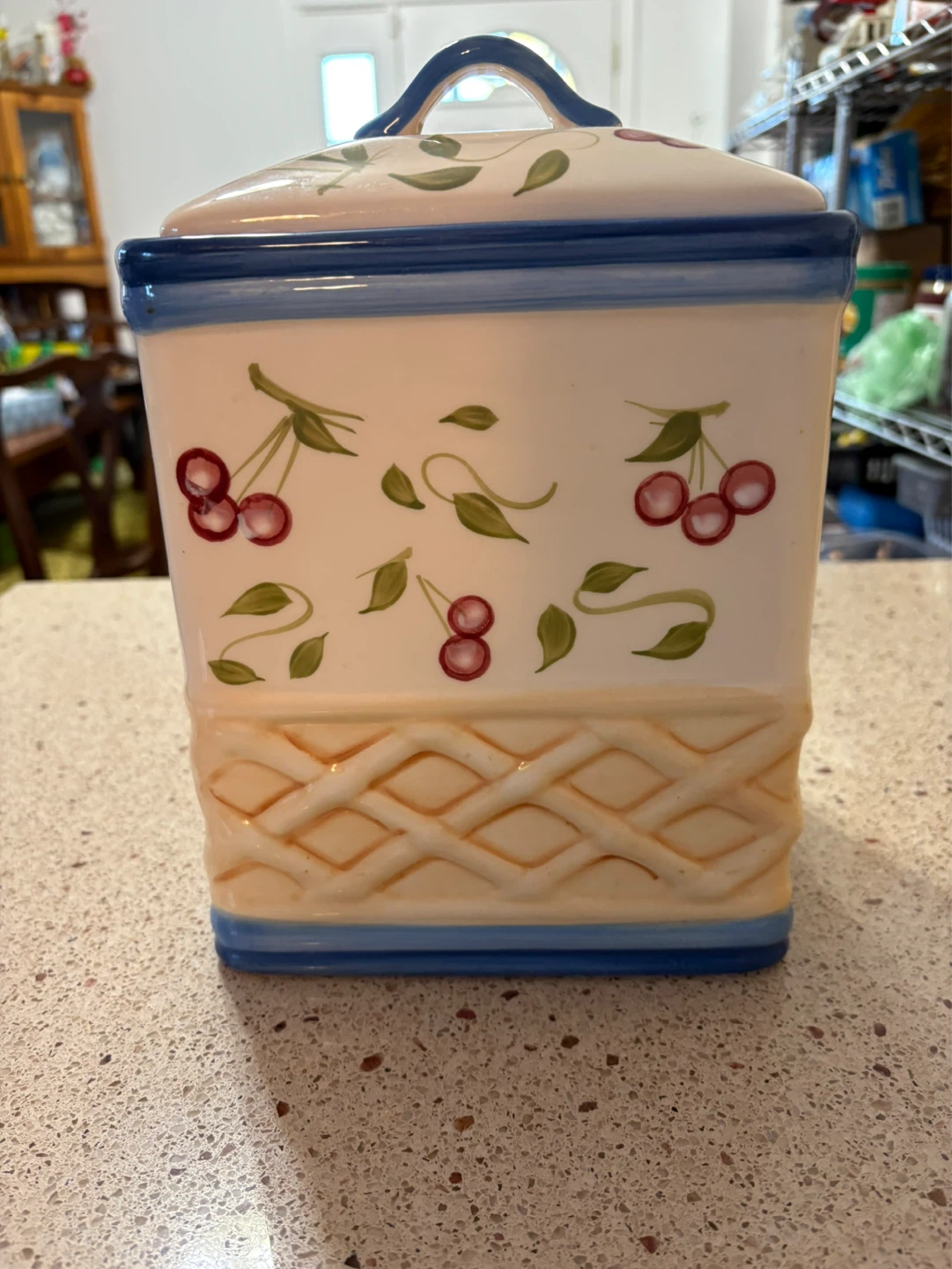 Inspirado Hand Painted Ceramic Cookie Jar