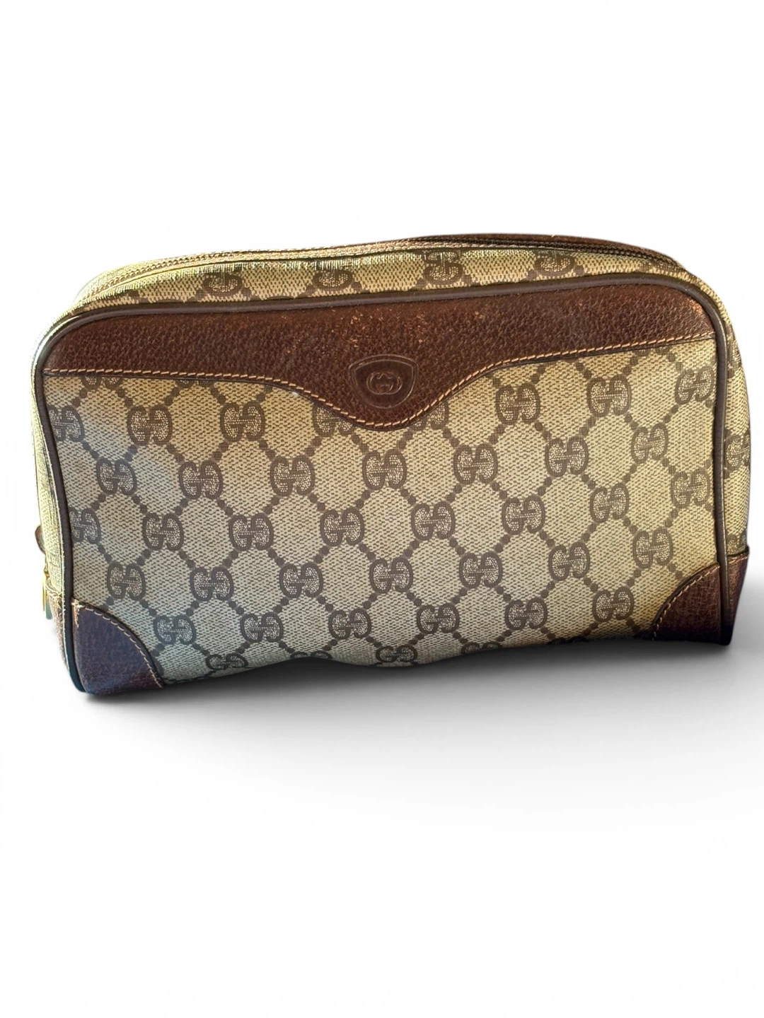 Vintage Gucci Monogram Pouch Bag