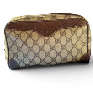 Vintage Gucci Monogram Pouch Bag