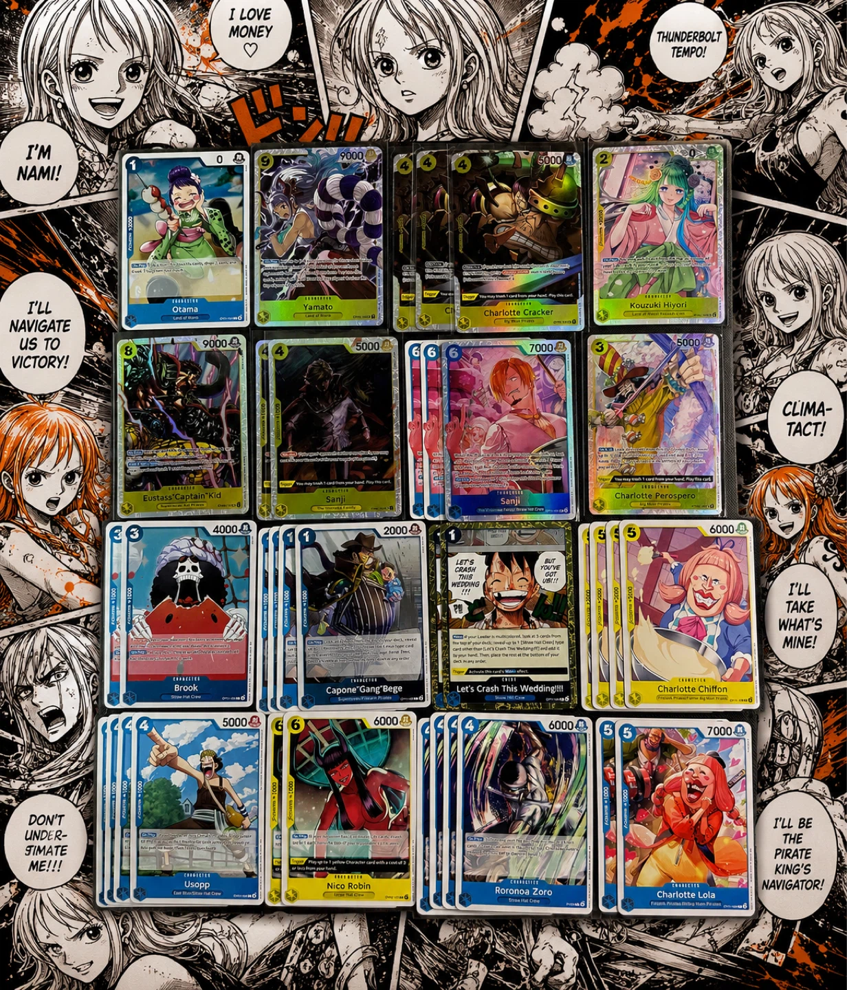 One Piece Blue Yellow Nami Deck ! - photo 3