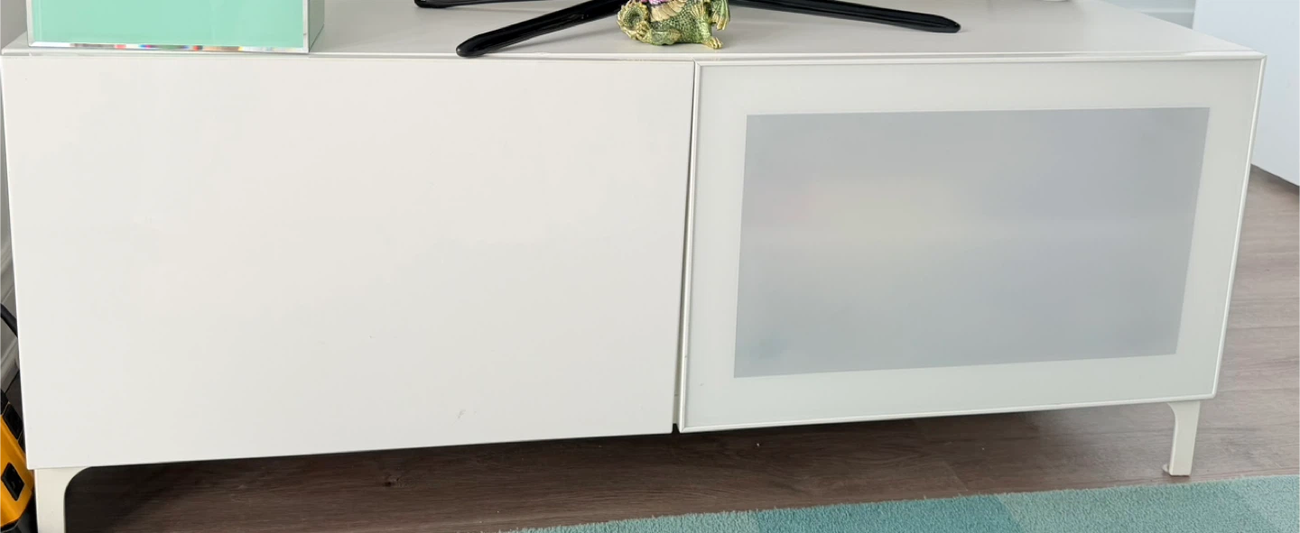White Entertainment Unit , Ikea TV stand - photo 2