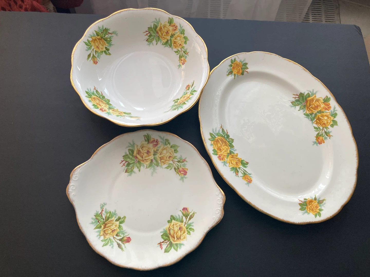 Royal Albert Tea Rose Serving Dish Set