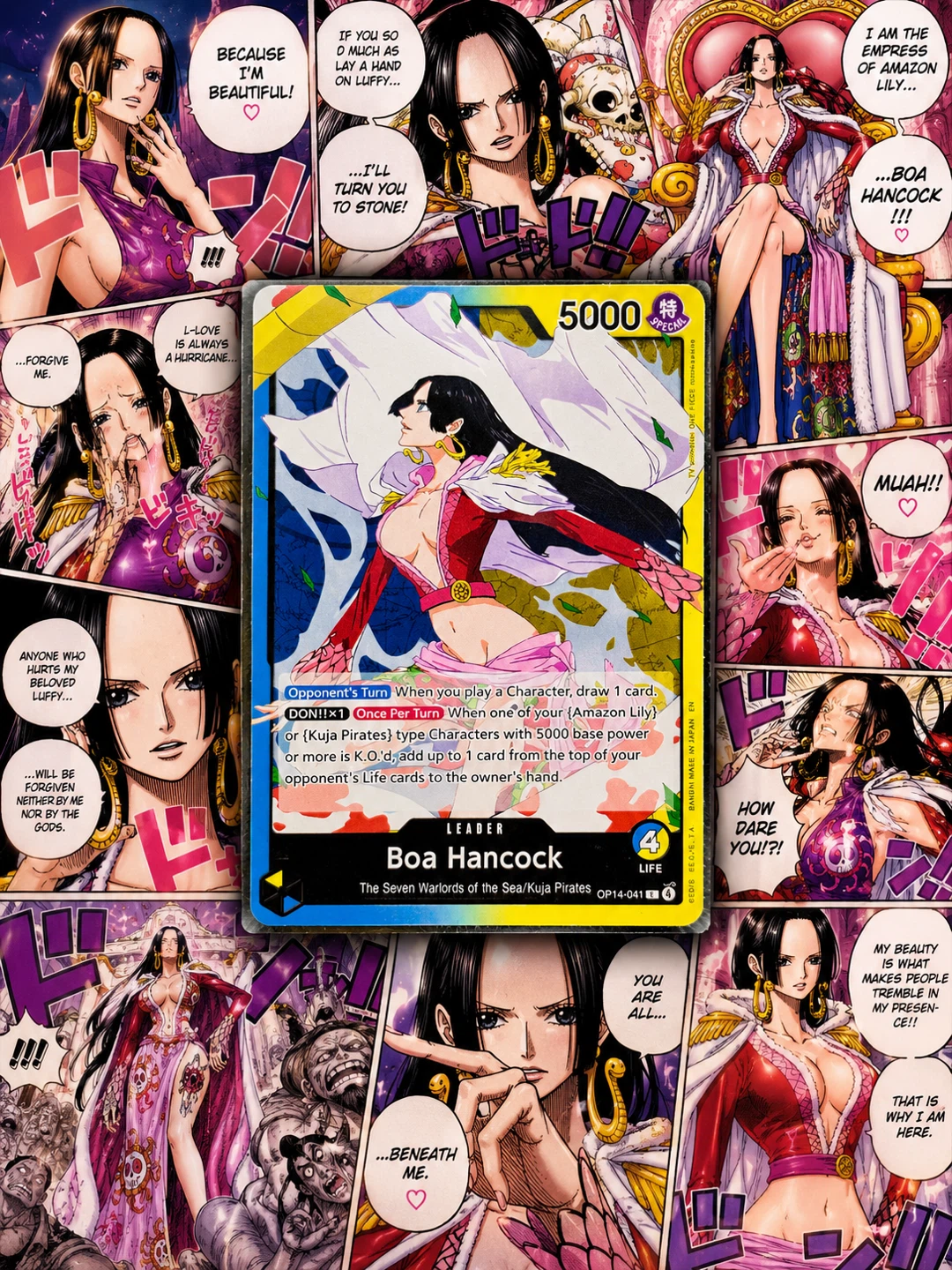 One Piece TCG Boa Hancock Blue/Yellow Deck Core + Alt Arts/SRs