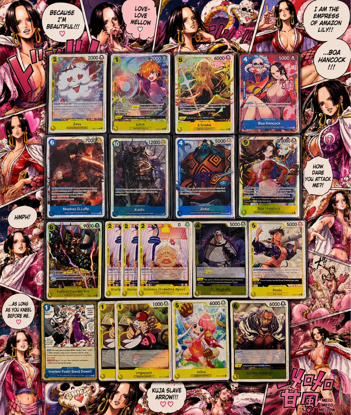 One Piece TCG Boa Hancock Blue/Yellow Deck Core + Alt Arts/SRs - photo 3