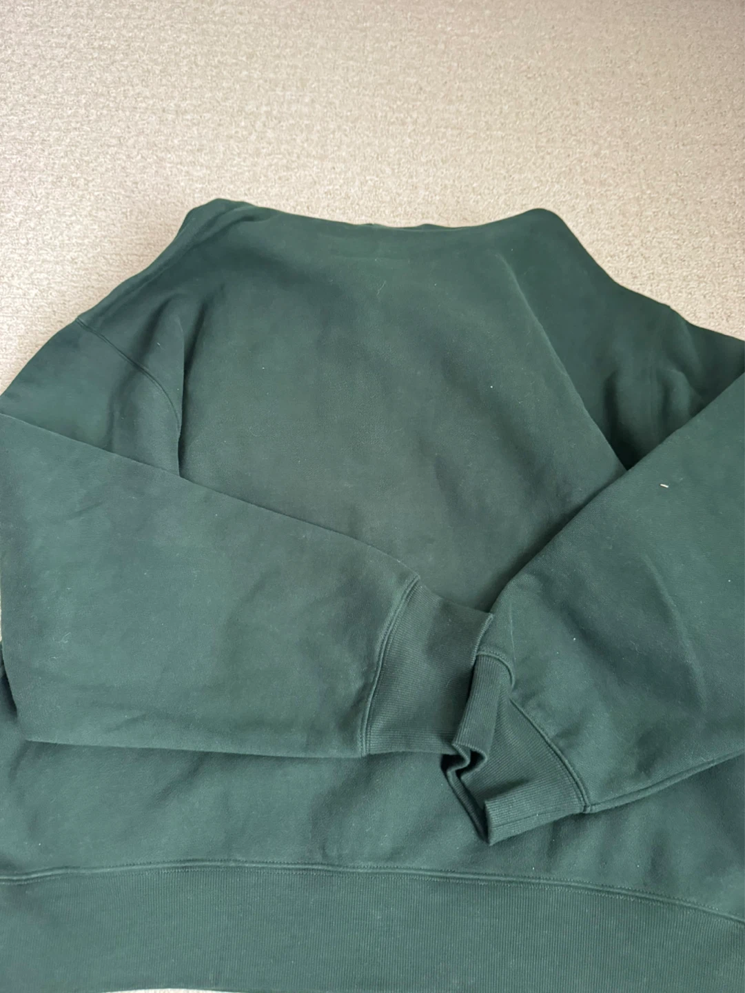 aritizia sweatfleece zip up hoodie scarab green nwt XL - photo 2