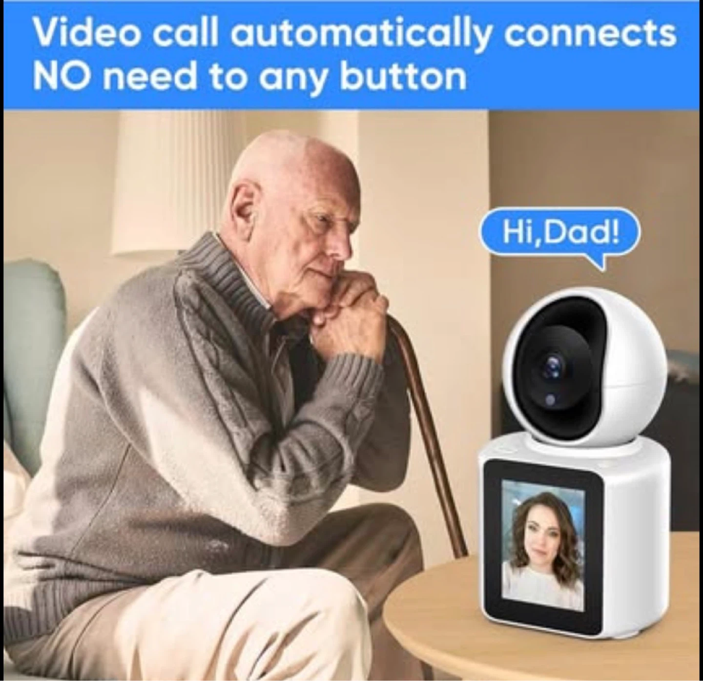 2K HD Baby Monitor Camera with 120 Degree View - photo 2