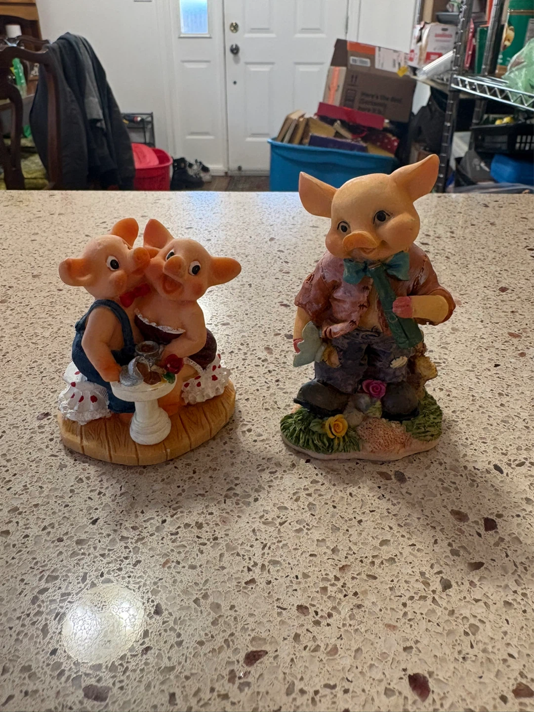 Sabre Pig Figurines (Set of 2)