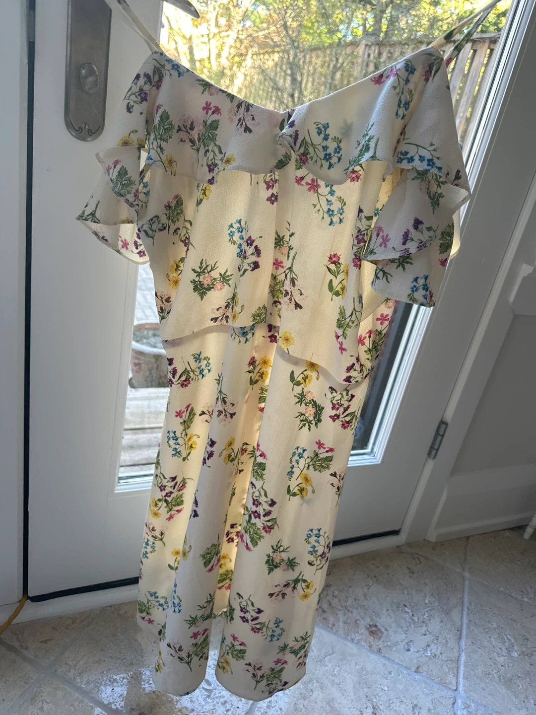 Floral Print Ruffle Strap Dress - photo 4