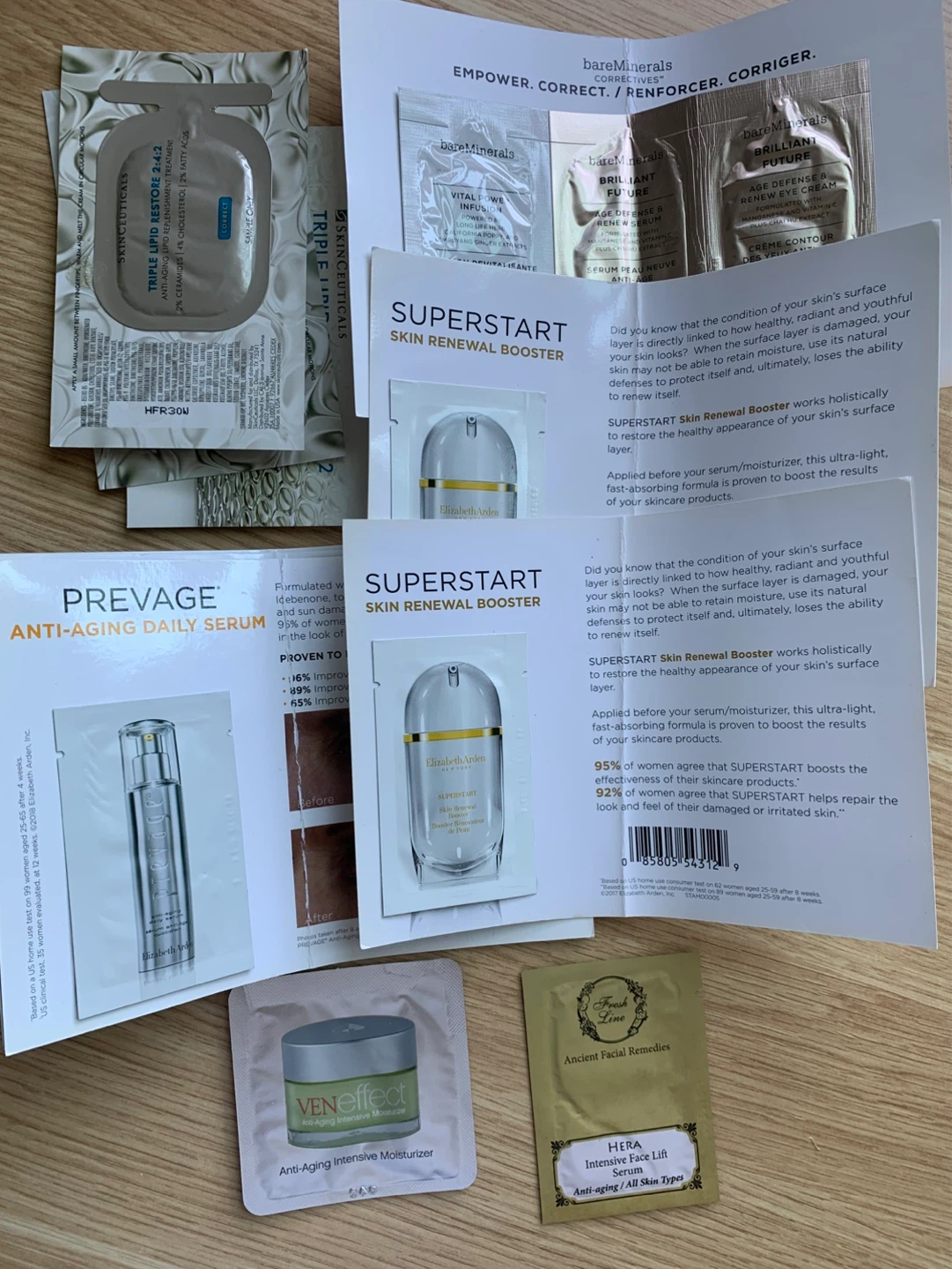 Skincare samples