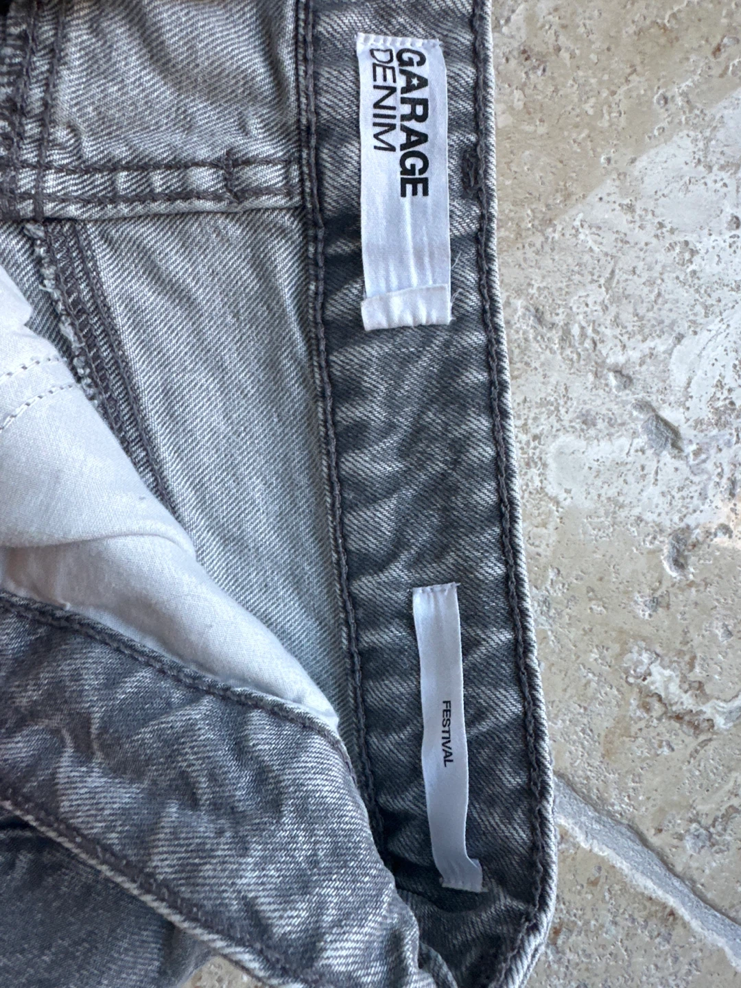 Garage Denim Grey Festival Cutoff Shorts - photo 2