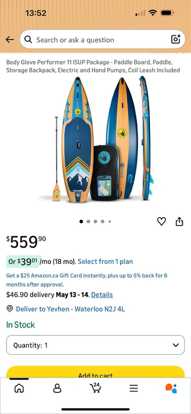 Body Glove Performer 11’ Inflatable SUP Paddle Board - photo 2