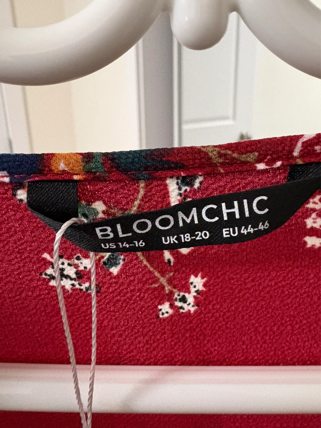 BloomChic Red Floral Long Sleeve Wrap Dress - photo 3