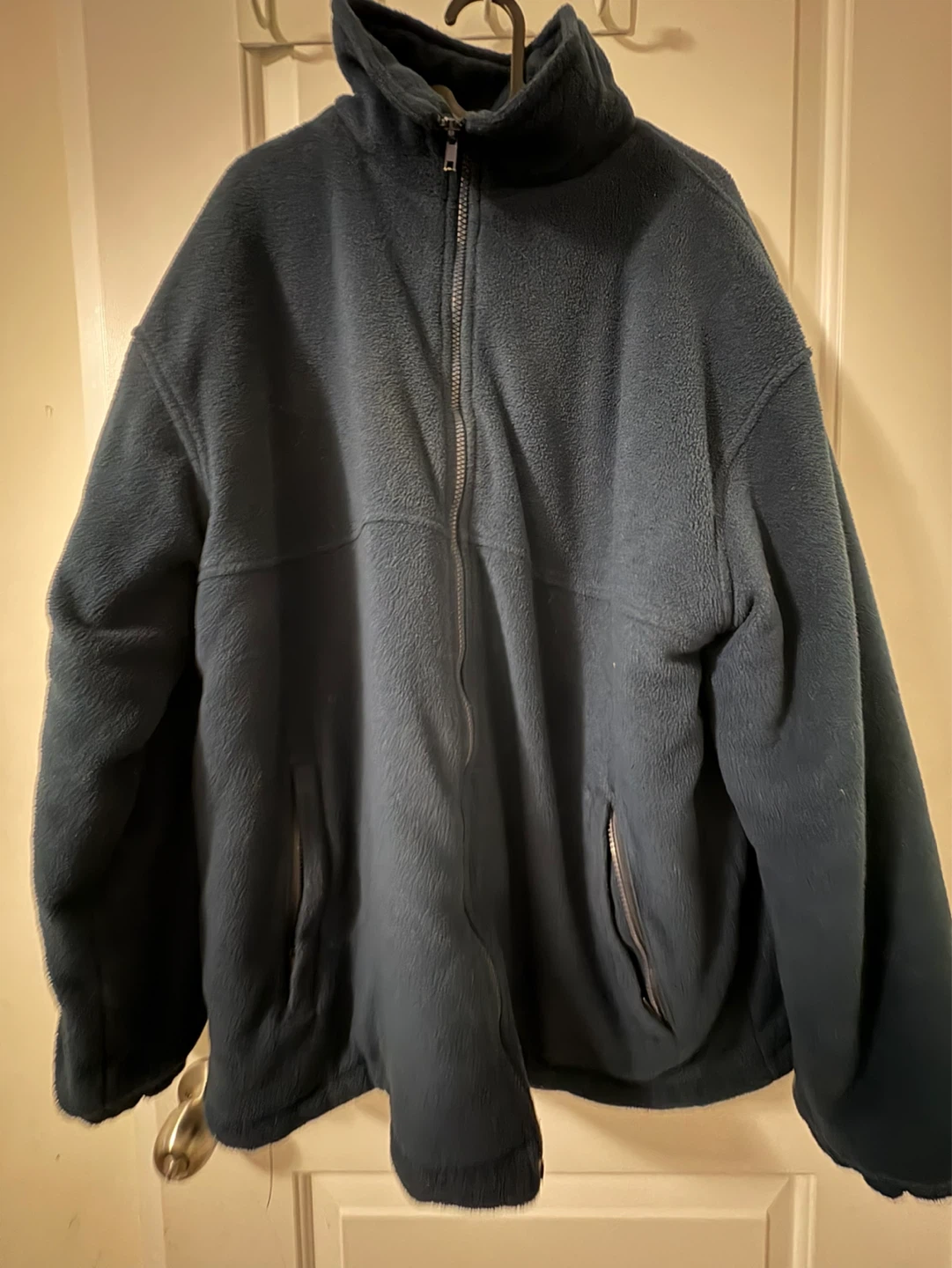 Men's Navy Blue Fleece Jacket