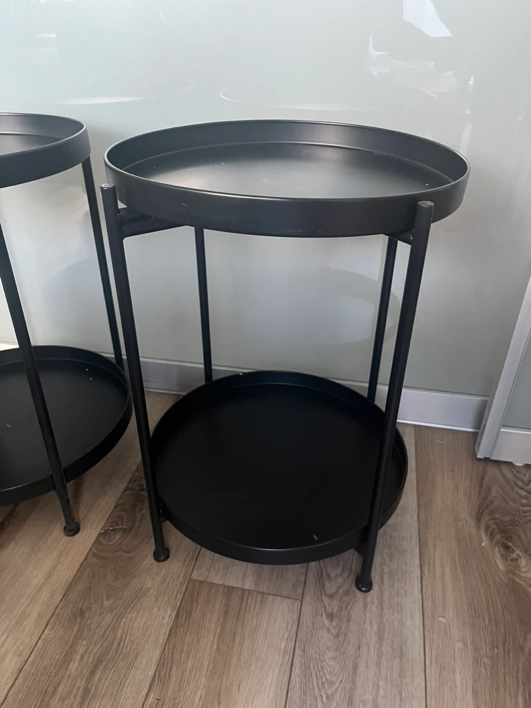 MOVING SALE | Set of 2 Black Metal Side Tables - photo 2