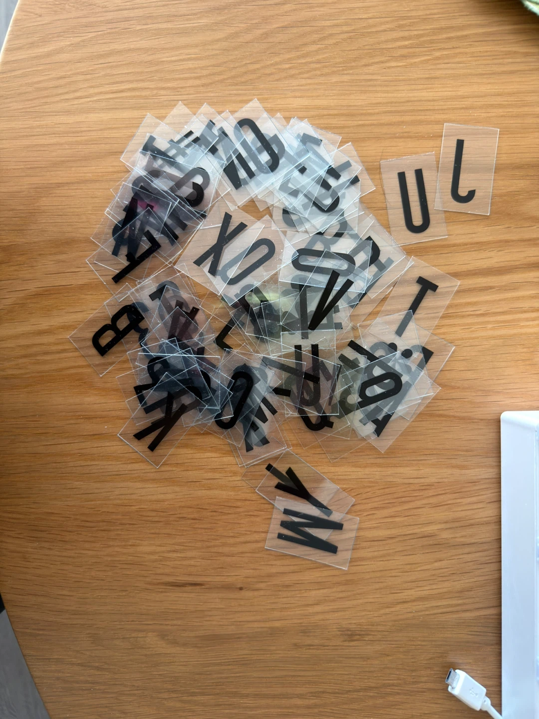 Light Up Box Sign with Letter Tiles - photo 3