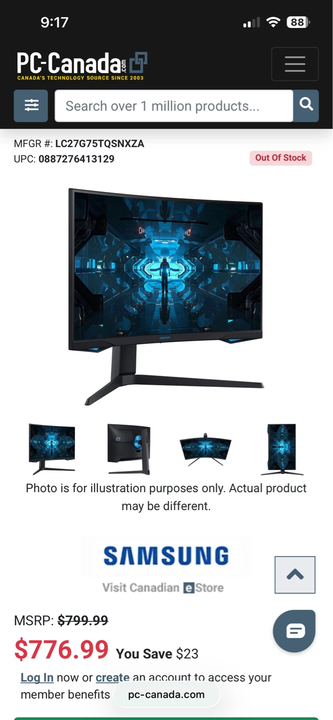 Samsung Odyssey G7 27" QHD 240Hz Curved Gaming Monitor - photo 2