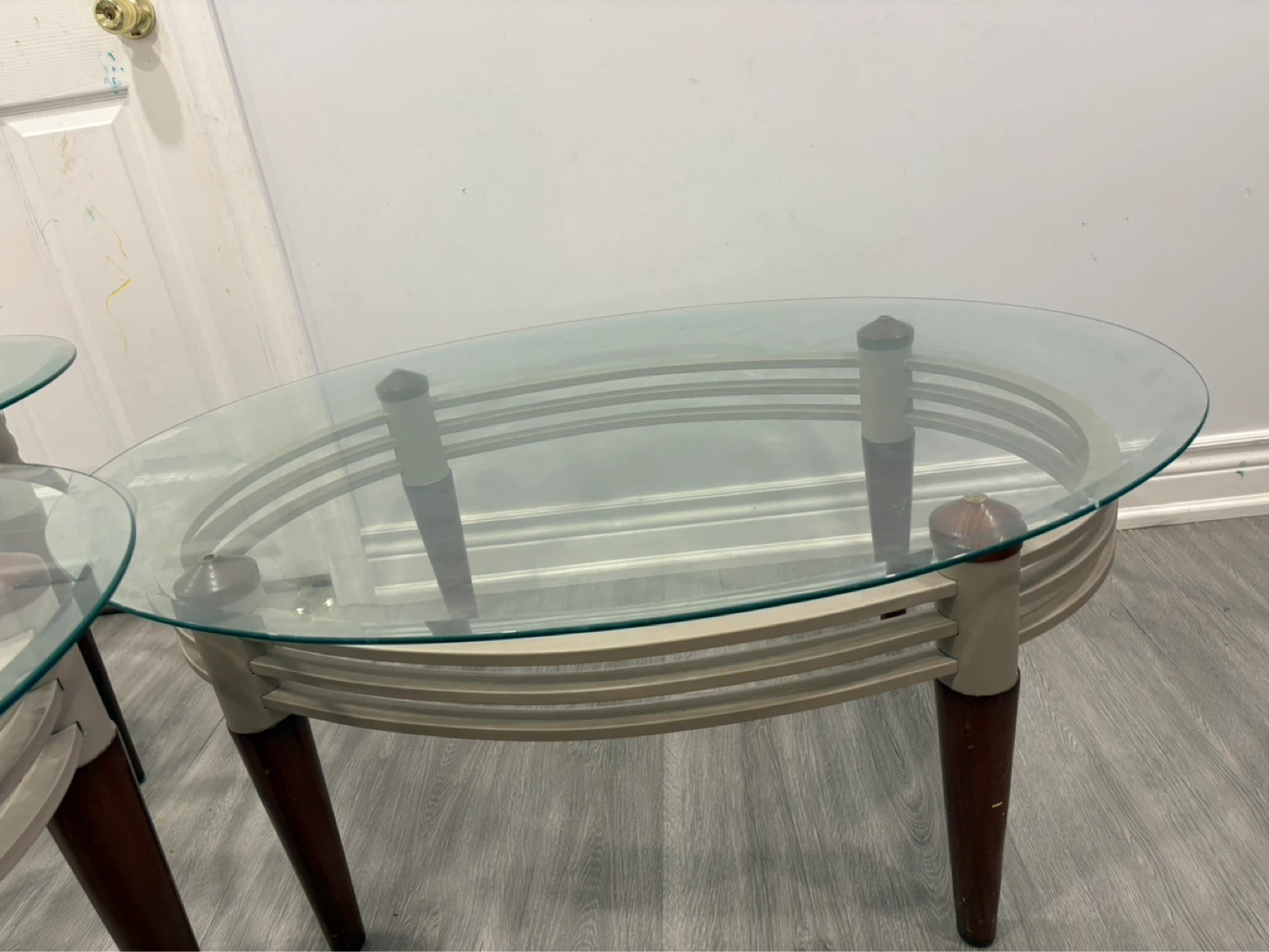 Set of 3 Glass Nesting Side Tables - photo 4