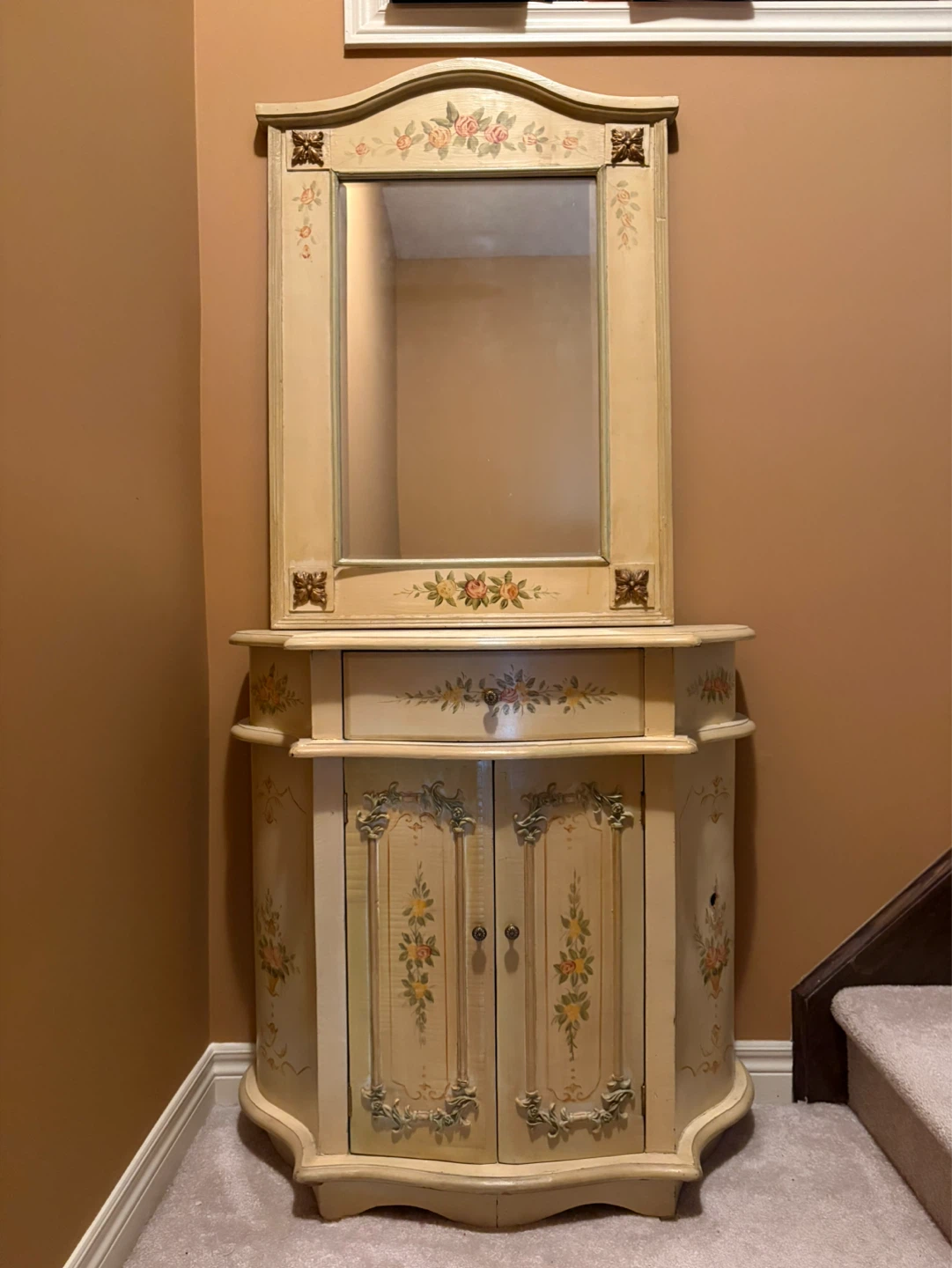Vintage Mirror and Cabinet