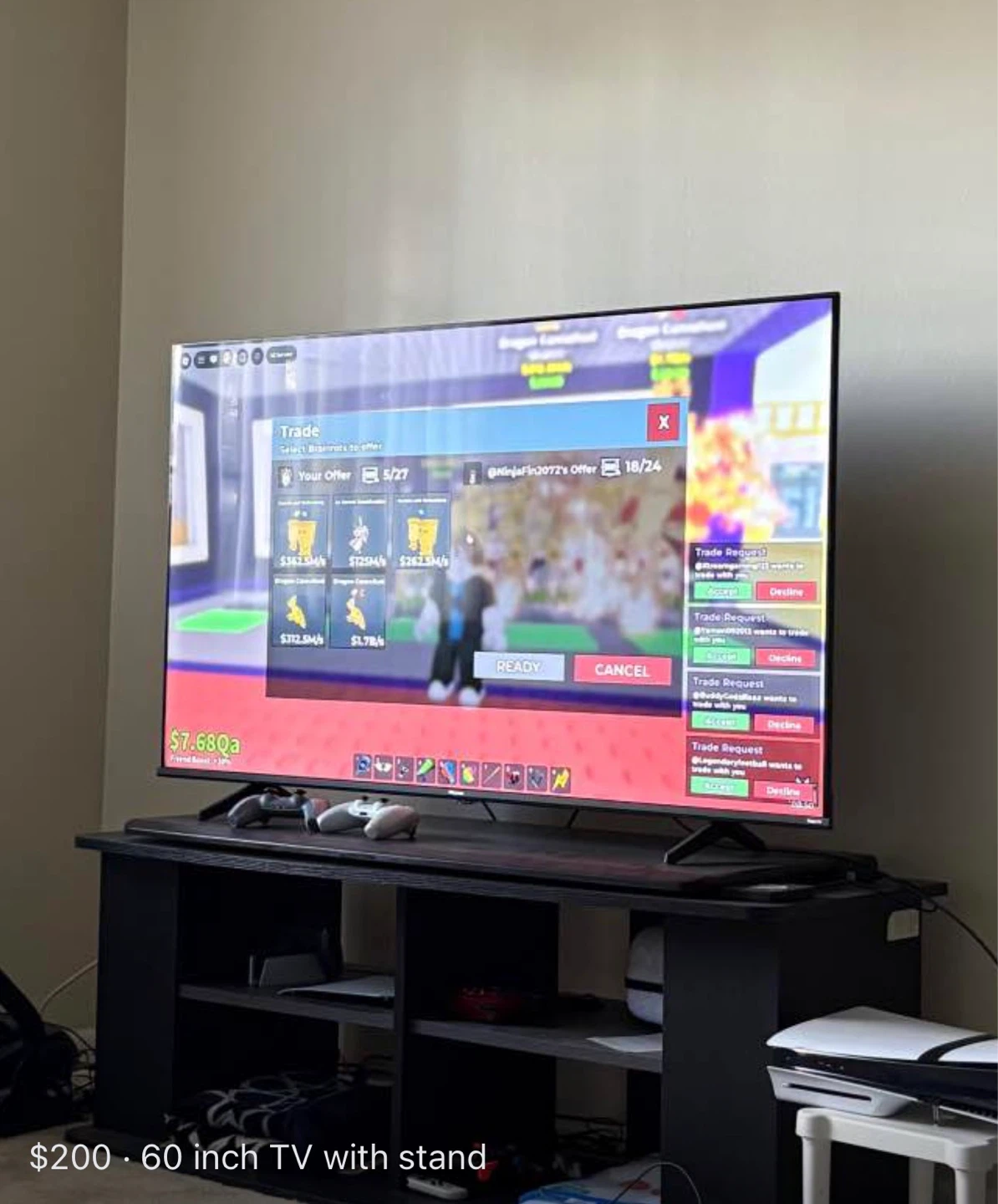 60 inch TV with stand
