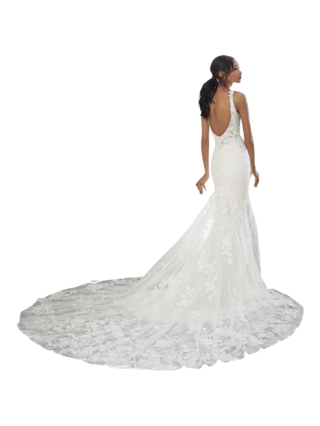 White Lace Wedding Dress - photo 2