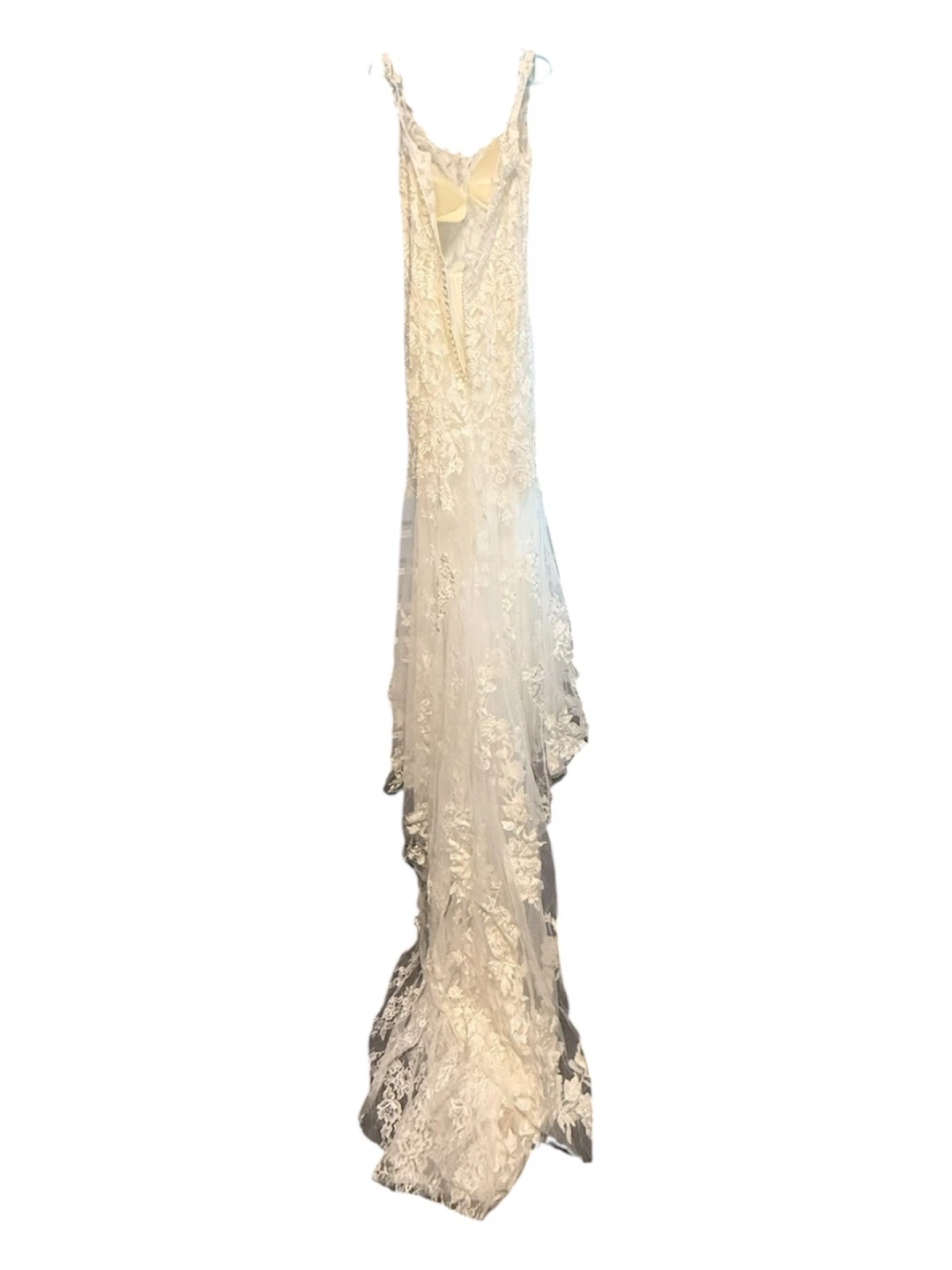 White Lace Wedding Dress - photo 4