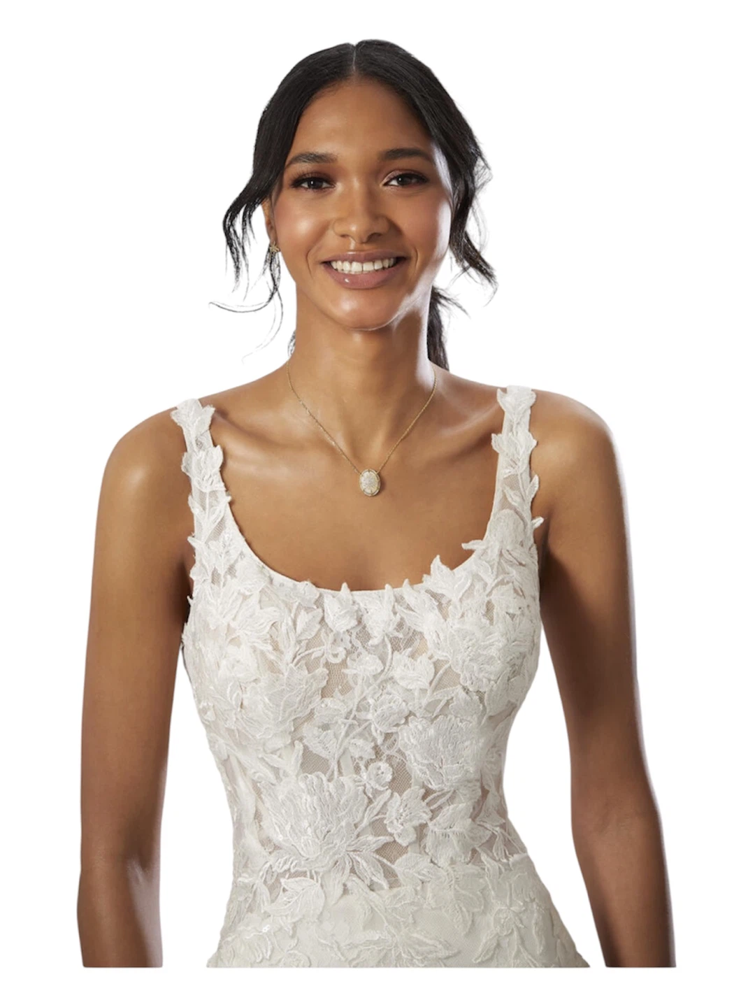 White Lace Wedding Dress - photo 3