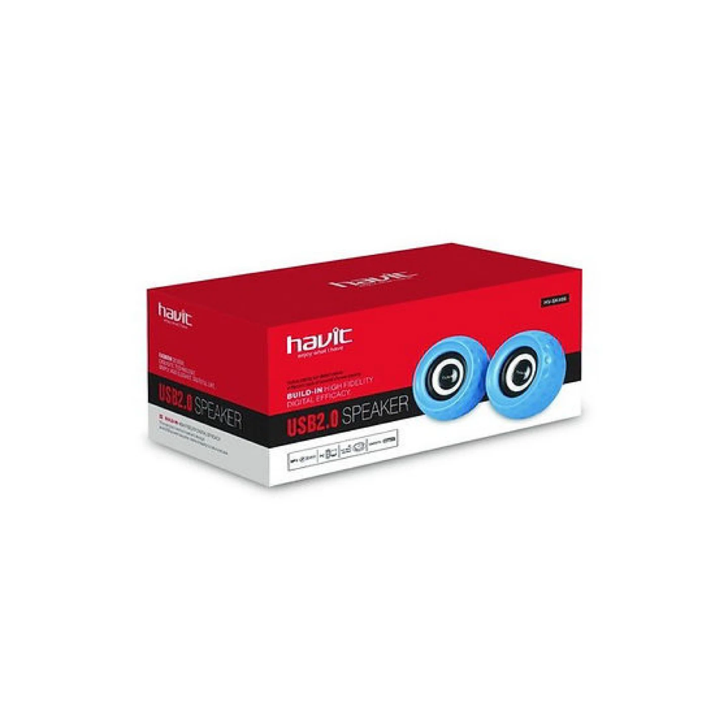 Havit USB 2.0 Speaker Set - Blue - photo 2