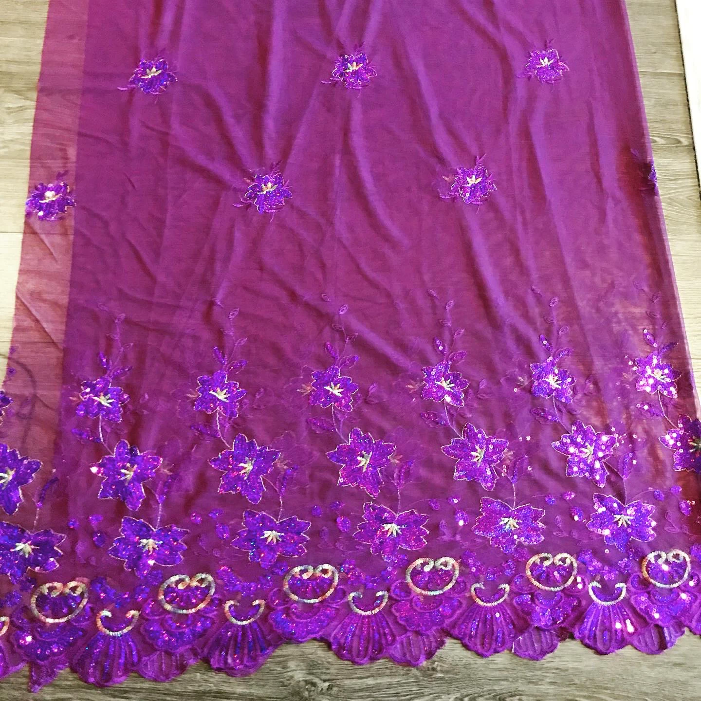Unstitched net shirt fabric new