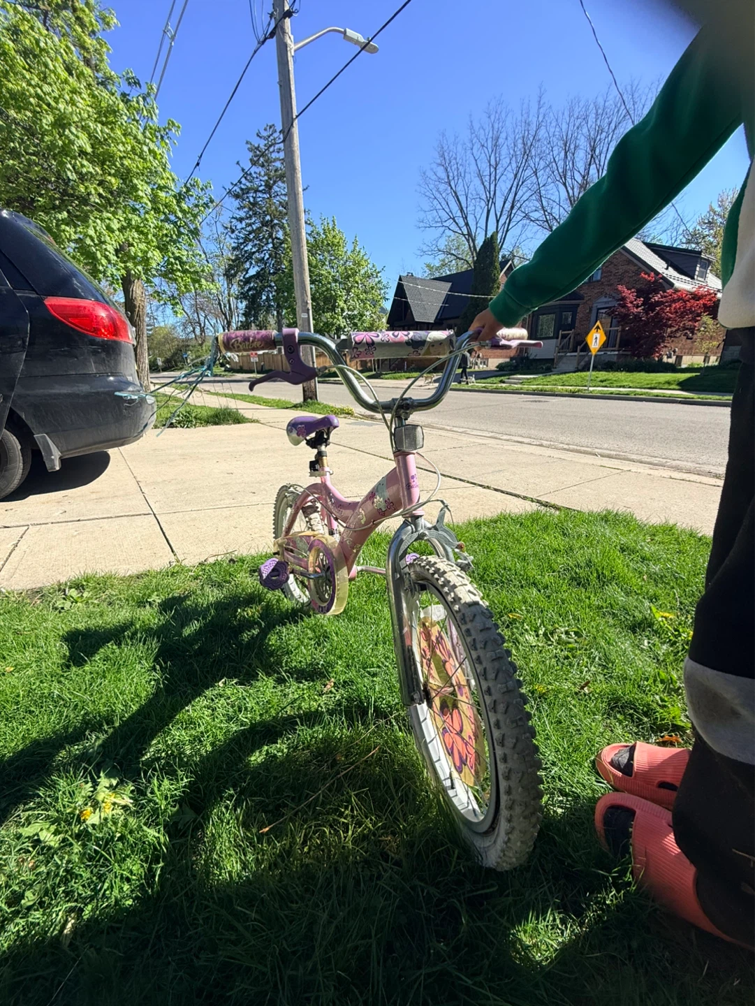 Pink Barbie Kids Bicycle - photo 2