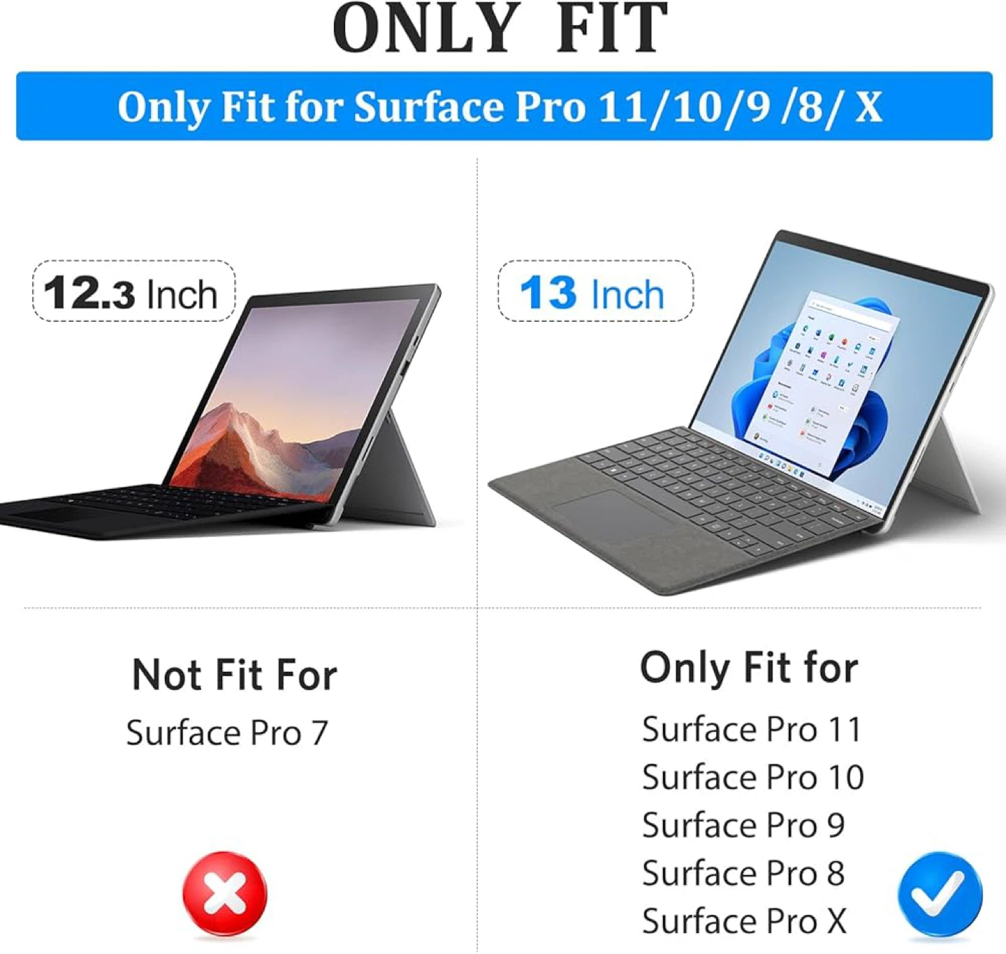 Cf-Bak Tablet Case Cover for Microsoft Surface Pro 11/10/9/8/X - photo 3