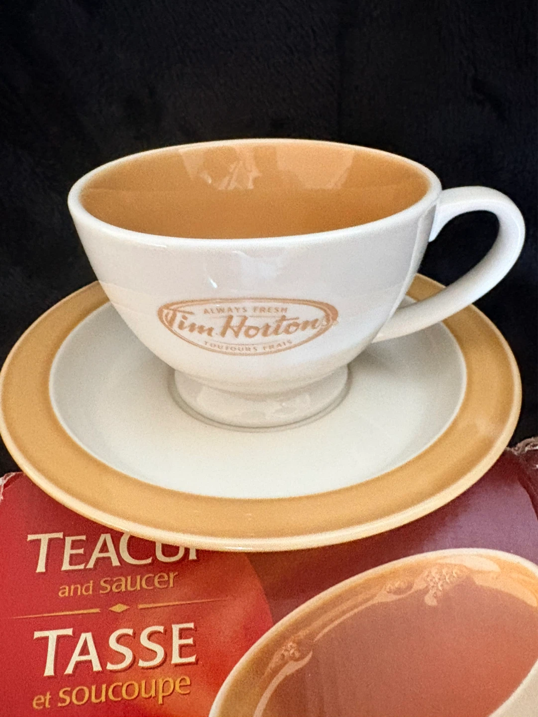 Tim Hortons Teacup and Saucer Set